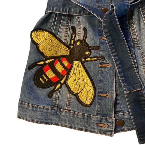 Dreamland Denim Bumblebee Jean Jacket Medium - Picture 3 of 9